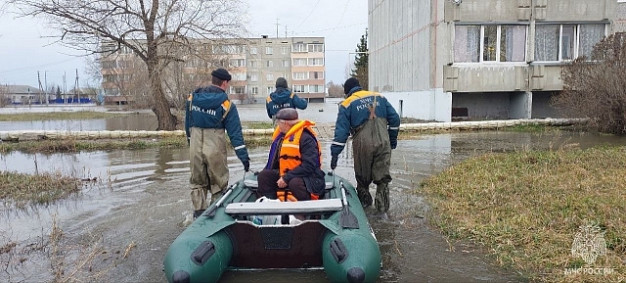 Ивановские курсанты эвакуировали 95 человек и более 20 животных в Курганской области